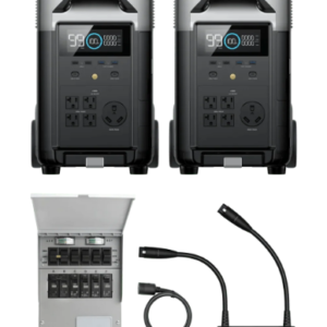 EcoFlow DELTA Pro*2 + Double Voltage Hub + Transfer Switch