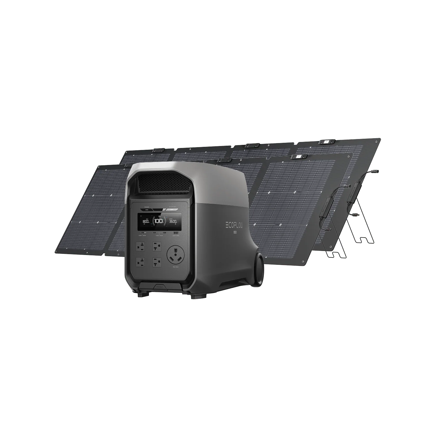 EcoFlow DELTA 3 Ultra + 2× 220W Solar Panel - Flash Sale